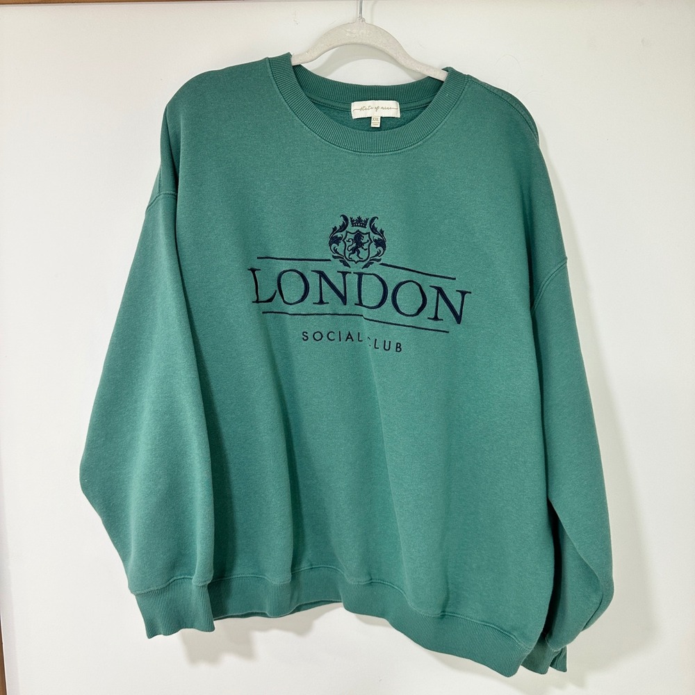 State of Mine London Social Club Sweatshirt XXL Graphic Pullover Collegiate